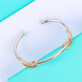 INFINITY SILVER PINK GOLD BRACELET