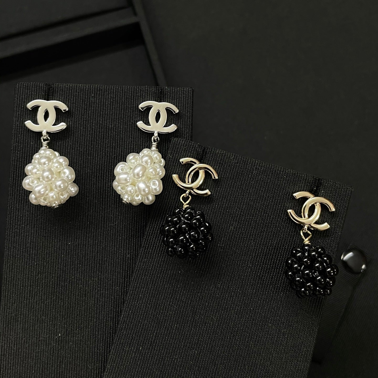 CC Beaded Drop earrings