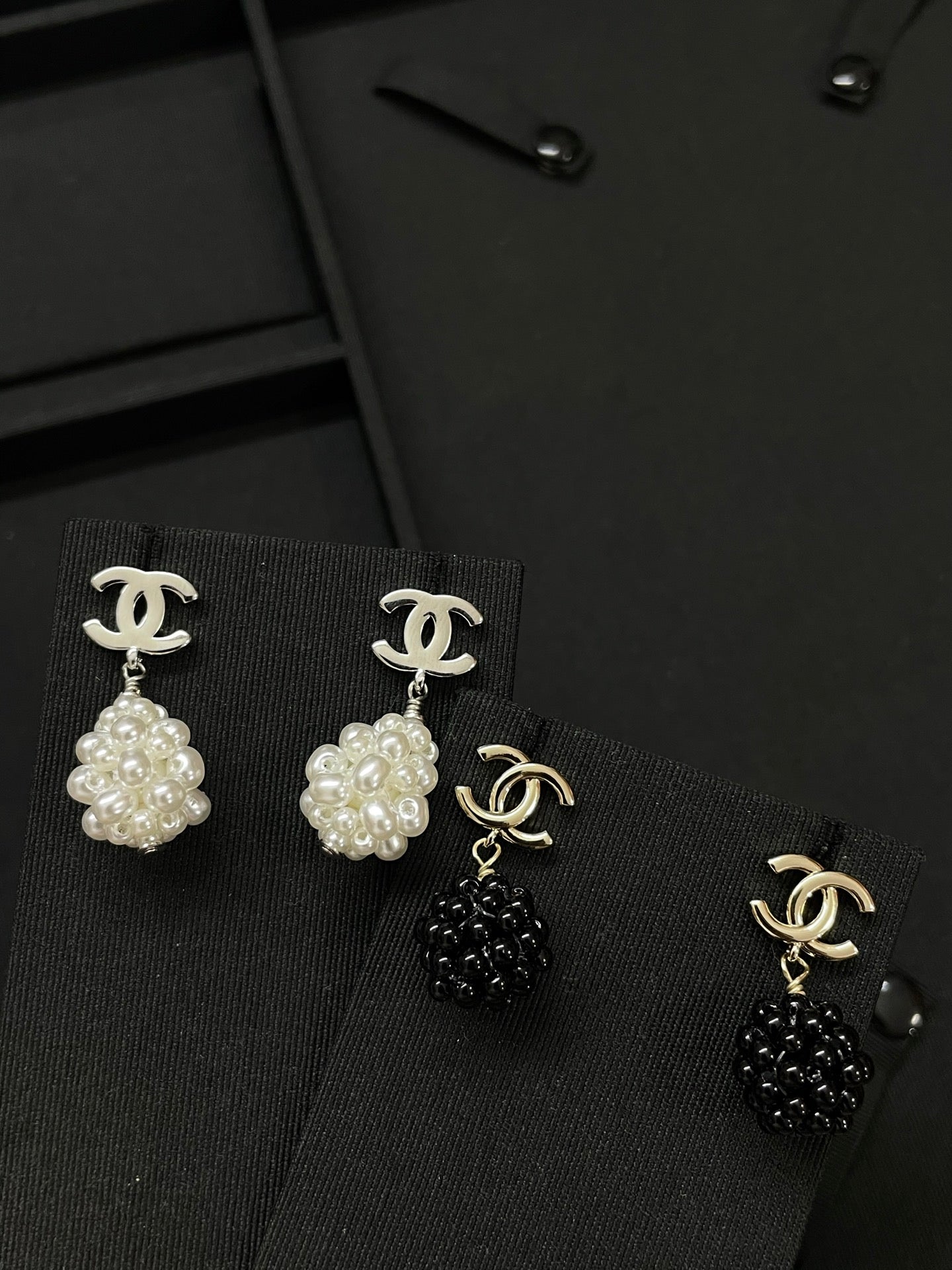 CC Beaded Drop earrings