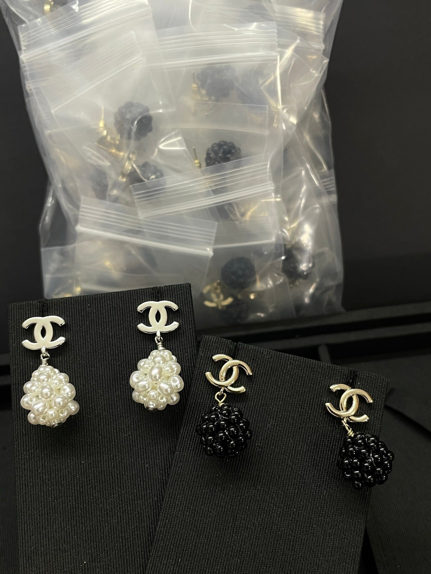CC Beaded Drop earrings