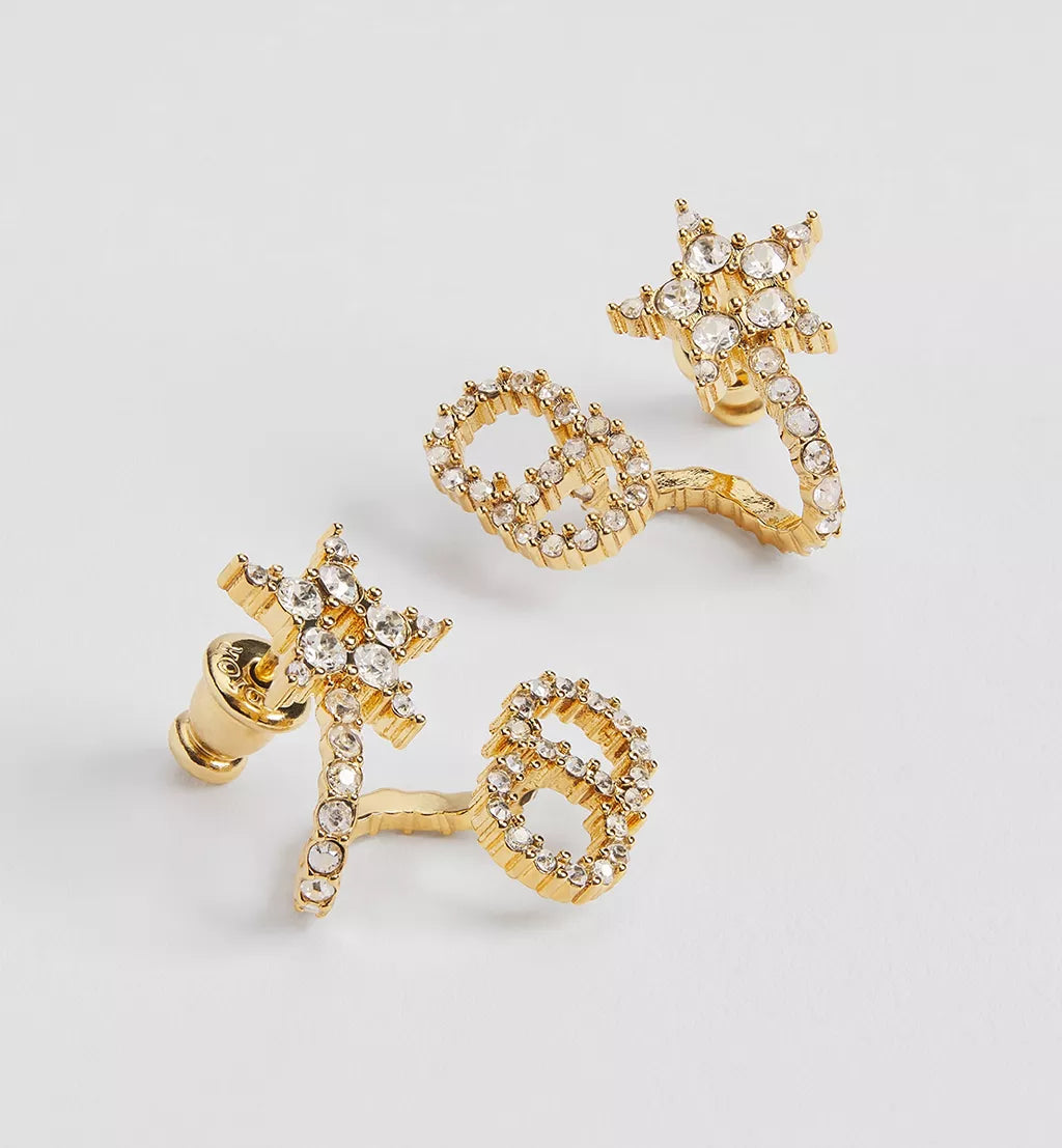 CD Clair D Lune Gold With White Crystals