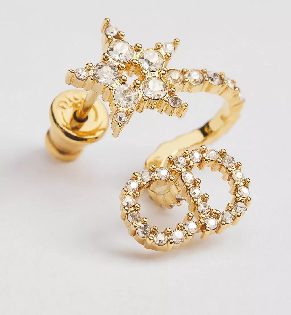 CD Clair D Lune Gold With White Crystals