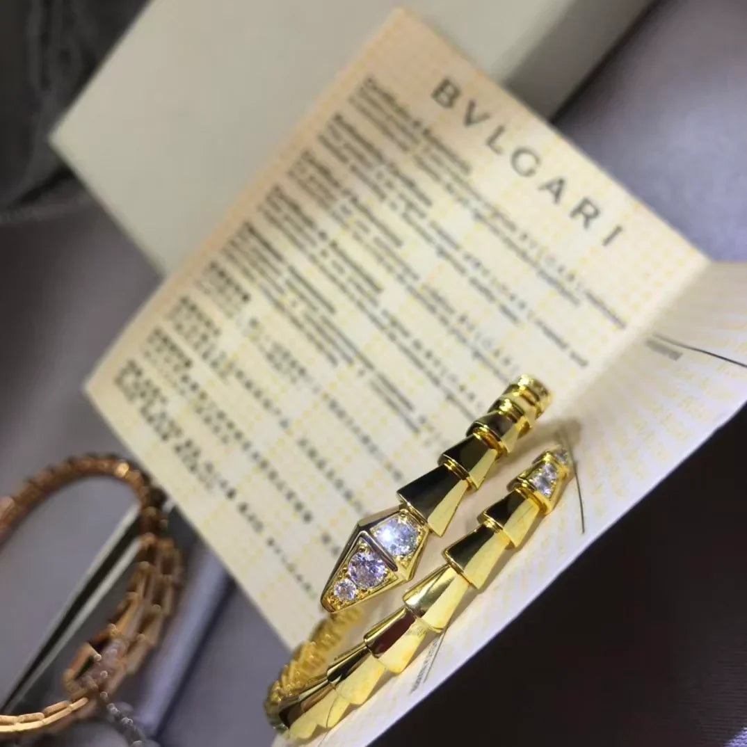 Bvlgari Serpenti Viper Pave Diamond Bracelet