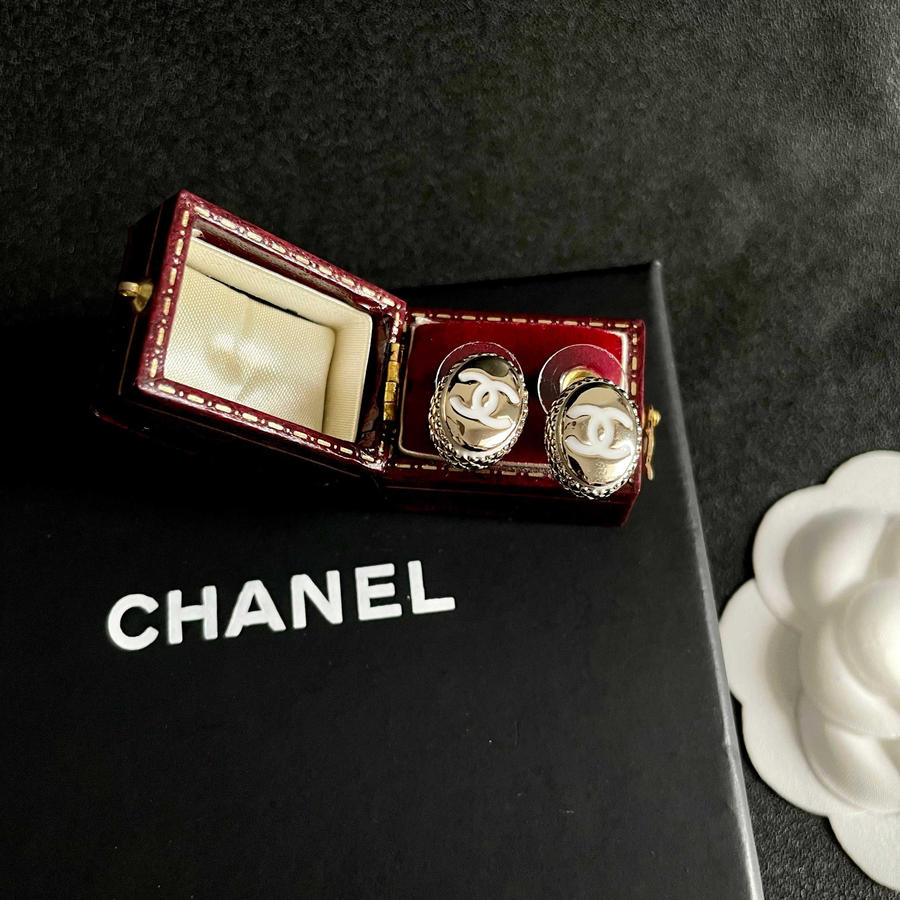 CC Vintage Double C Gold Earrings