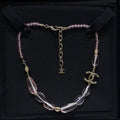 CC 2026 Double C Pink Acrylic Beaded Necklace