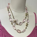 CC 2026 Double C Pink Floral Acrylic Beaded Necklace