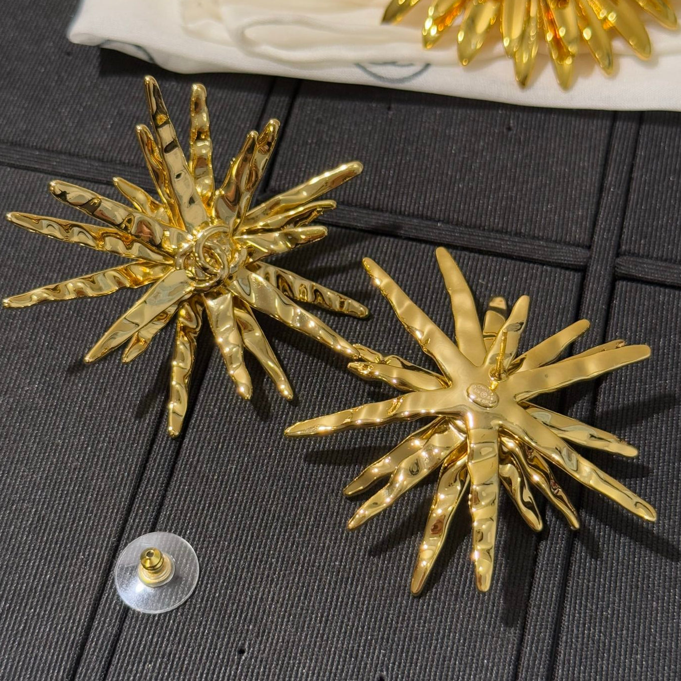Chanel 2026 Gold Double C Firework Earrings